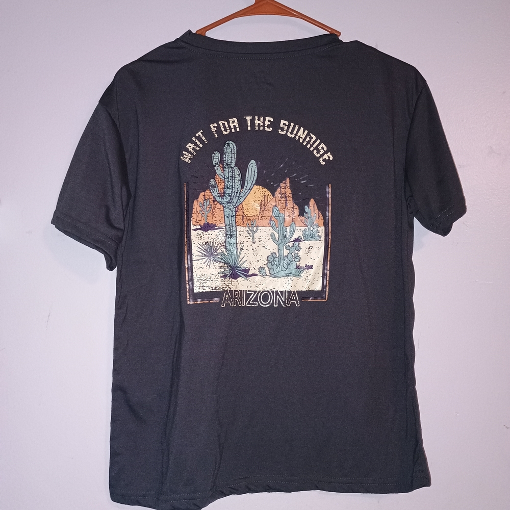 SHEIN Arizona Graphic Men's Gray T-Shirt